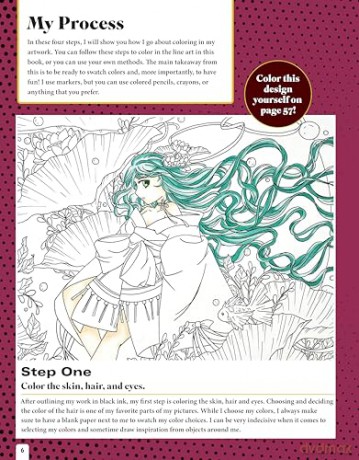 Magnificent Manga Coloring Book: 32 Designs in Motion for the Ultimate Coloring Experience: Mythical and Magical Designs from Japanese Folklore [KSIĄŻKA]