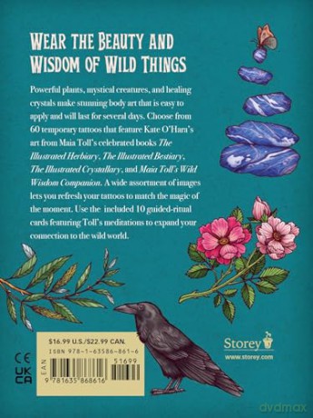 Maia Toll's Wild Wisdom Tattoos: 60 Temporary Tattoos plus 10 Collectible Guided-Ritual Cards [KSIĄŻKA]