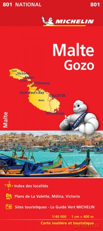 Malta - Michelin National Map 801 [KSIĄŻKA]