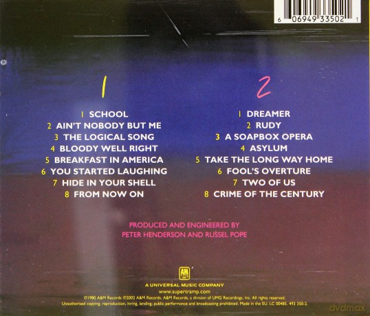 Supertramp: Paris Remastered [2CD]