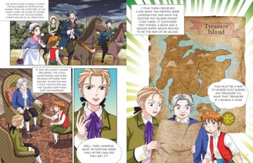 Manga Classics: Treasure Island: Great Literature Brought to Life [KOMIKS]