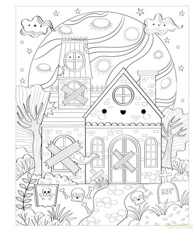 Mangatopia: Spoopy Fun: A Cute and Creepy Coloring Book of Anime and Manga [KOMIKS]