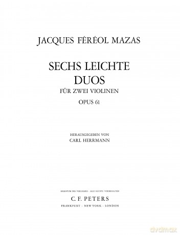 Mazas: Easy Duos Op.61 [KSIĄŻKA]