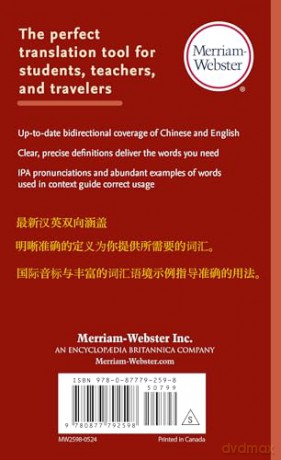 Merriam-Webster's Chinese-English Dictionary [KSIĄŻKA]