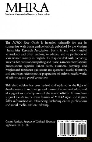 MHRA Style Guide. A Handbook for Authors and Editors. Third Edition. [KSIĄŻKA]