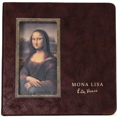 Mona Lisa Design 3D Notebook, Artistic Design [KSIĄŻKA]