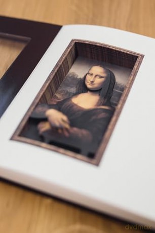Mona Lisa Design 3D Notebook, Artistic Design [KSIĄŻKA]