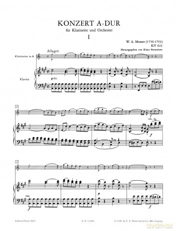 Mozart: Clarinet Concerto in A K.622 [KSIĄŻKA]