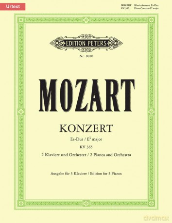 Mozart: Concerto No. 10 in E flat for 2 Pianos K365 [KSIĄŻKA]