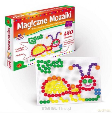 Magiczne mozaiki - Kreatywność i edukacja 450 ALEX [ZABAWKA]