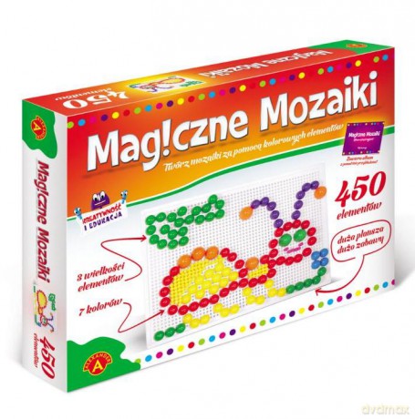 Magiczne mozaiki - Kreatywność i edukacja 450 ALEX [ZABAWKA]