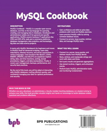 MySQL Cookbook: 100+ recipes for database development and administration in MySQL [KSIĄŻKA]