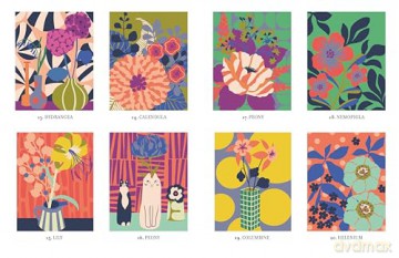Mystery Coloring Flowers: Solve the riddle and color by numbers to reveal the picture [KSIĄŻKA]