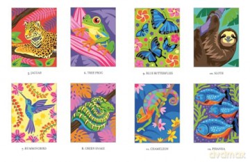 Mystery Coloring Wild Animals: Solve the riddle and color by numbers to reveal the picture [KSIĄŻKA]