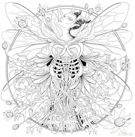 Mythogoria: Fairy Nightmares: A Demon Fae Coloring Book [KSIĄŻKA]