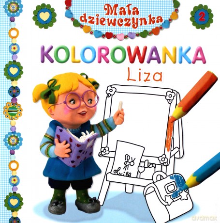 Mała dziewczynka kolorowanka - Liza [KSIĄŻKA]