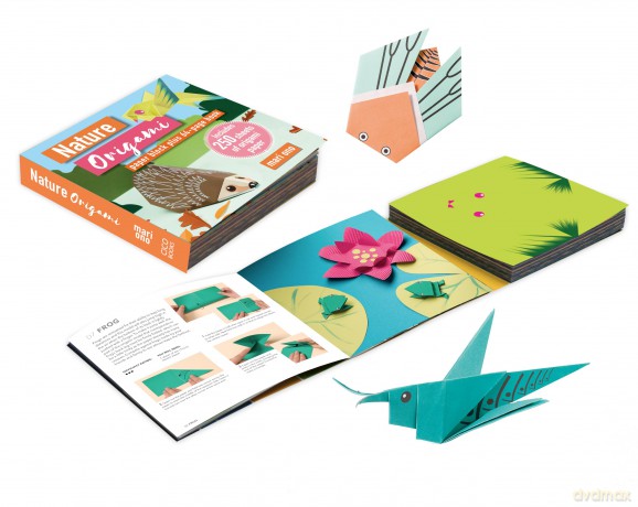 Nature Origami: Paper block plus 64-page book [KSIĄŻKA]