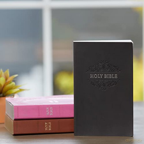 NKJV, Holy Bible, Soft Touch Edition, Leathersoft, Black, Comfort Print [KSIĄŻKA]