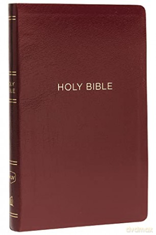 NKJV, Thinline Reference Bible, Leather-Look, Burgundy, Red Letter, Comfort Print: Holy Bible, New King James Version [KSIĄŻKA]