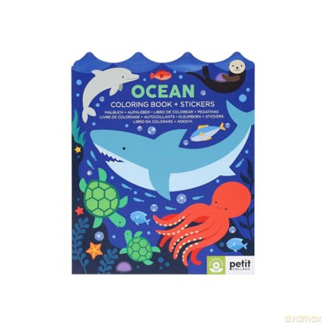 Ocean Coloring Book + Stickers [KSIĄŻKA]