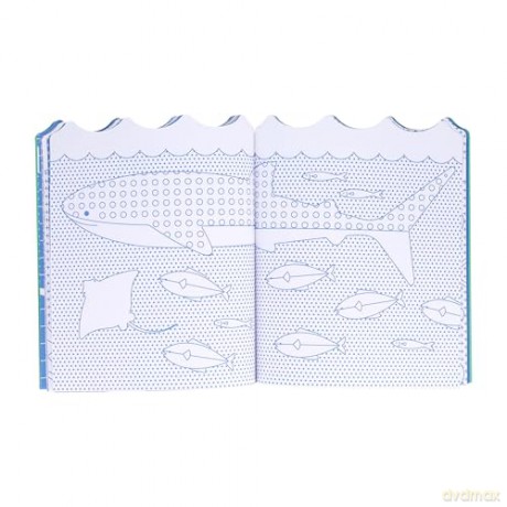 Ocean Coloring Book + Stickers [KSIĄŻKA]