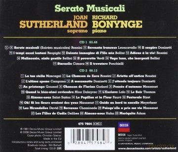 Sutherland ,Bonynge: Serate Musicali [2CD]