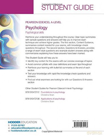 Pearson Edexcel A-level Psychology Student Guide 3: Psychological skills [KSIĄŻKA]