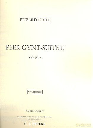 Peer Gynt Suite No. 2 Op. 55 Orchestre [KSIĄŻKA]