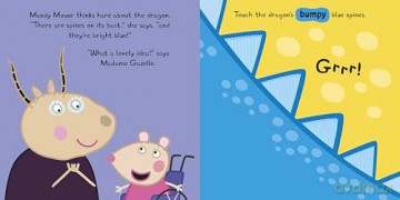 Peppa Pig: Peppa and the Dragon: A Touch-and-Feel Playbook [KSIĄŻKA]
