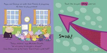 Peppa Pig: Peppa and the Dragon: A Touch-and-Feel Playbook [KSIĄŻKA]