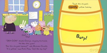 Peppa Pig: Peppa and the Dragon: A Touch-and-Feel Playbook [KSIĄŻKA]