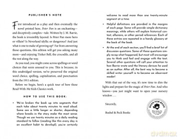 Peter Pan: The Read-With-Me Edition: The Unabridged Story in 20-Minute Reading Sections with Comprehension Questions, Discussion Prompts, Definitions, and More!: 1 [KSIĄŻKA]