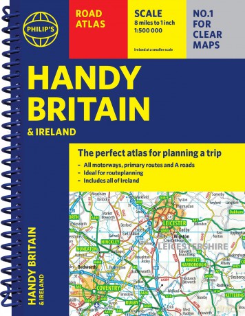 Philip's Handy Atlas Britain: Spiral A5 [KSIĄŻKA]