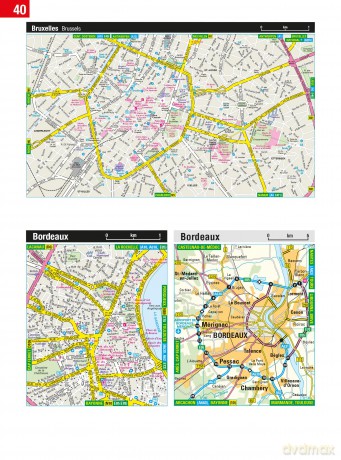 Philip's Handy Road Atlas France, Belgium and The Netherlands: Spiral A5 [KSIĄŻKA]