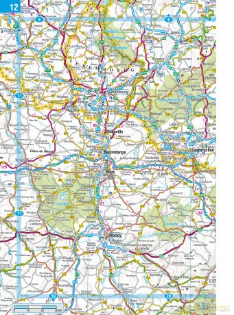 Philip's Handy Road Atlas France, Belgium and The Netherlands: Spiral A5 [KSIĄŻKA]