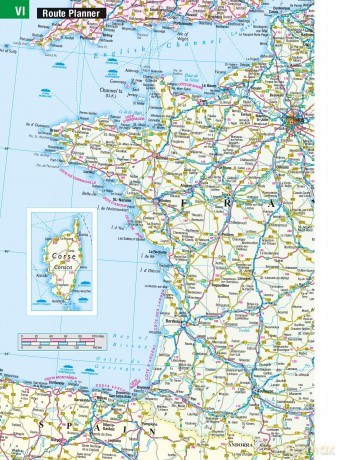 Philip's Handy Road Atlas France, Belgium and The Netherlands: Spiral A5 [KSIĄŻKA]
