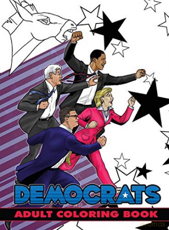 Political Power: Democrats Adult Coloring Book [KSIĄŻKA]