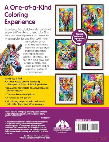 Pop Art Animals Coloring Book: Experience the Stress-Free Brilliance of Coloring Outside the Lines [KSIĄŻKA]