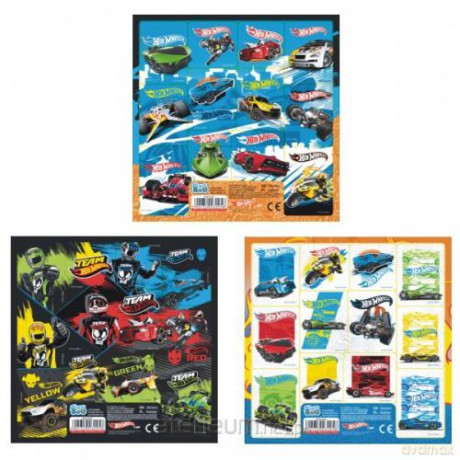 Naklejki Sticker BOO kwadrat Hot Wheels 25szt [SZKOŁA]