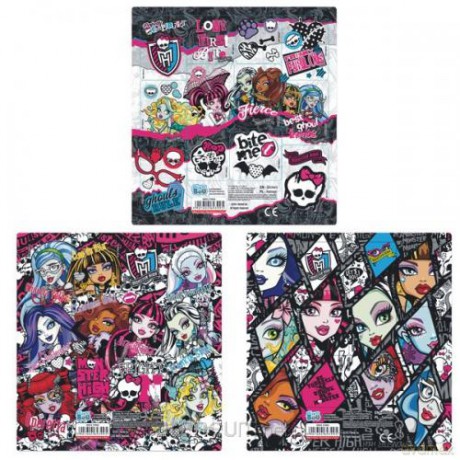 Naklejki Sticker BOO kwadrat Monster High 25szt [SZKOŁA]