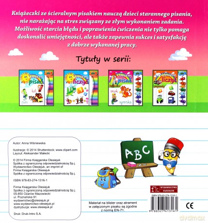 Napisz i zetrzyj - Umiem pisać bajkowo [KSIĄŻKA]