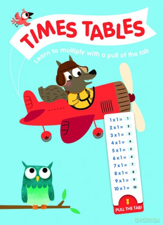 Pull tab time tables: Learn to multiply with a pull of the tab [KSIĄŻKA]