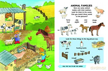 Pull the Tab 100 Words: On the Farm: Pull the Tab to Make the Words Appear!: Pull the Tabs to Make the Words Appear! [KSIĄŻKA]