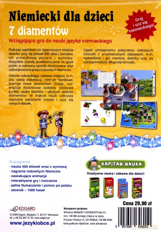 Niemiecki dla dzieci - 7 diamentów EDGARD [GRA]