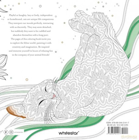 Relaxing Cats: Colouring Book [KSIĄŻKA]