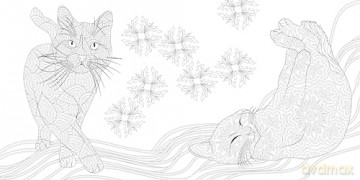 Relaxing Cats: Colouring Book [KSIĄŻKA]