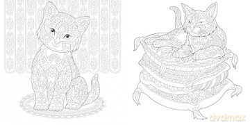 Relaxing Cats: Colouring Book [KSIĄŻKA]