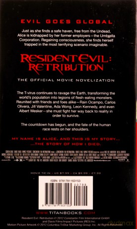 Resident Evil: Retribution - The Official Movie Novelization [KSIĄŻKA]