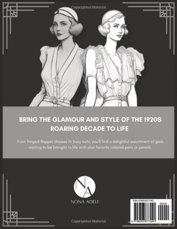 Retro Revival: Coloring Book of 1920s Fashion and Trends [KSIĄŻKA]