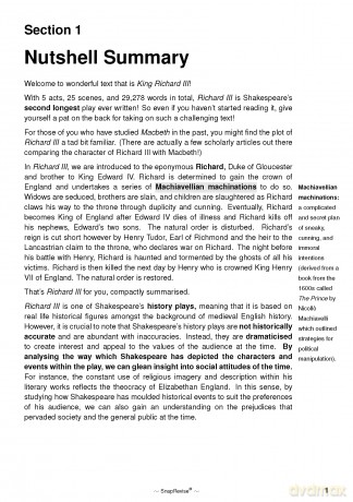 Richard III Text Guide: A-Level English Literature Revision Book | Includes Analysis, Key Quotes, Character Insights, and Sample Essays for Top Grades [KSIĄŻKA]